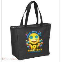 Funny OMG It's My 10th Birthday #BirthdayBoy Emoji Tote Bag thumb 2