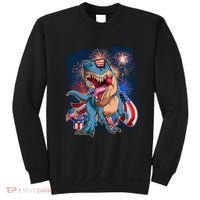 Fourth Of July USA American Flag Trex Sweatshirt thumb 0