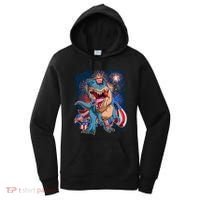 Fourth Of July USA American Flag Trex Women's Hoodie thumb 0