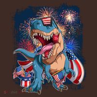 Fourth Of July USA American Flag Trex Mousepad thumb 1