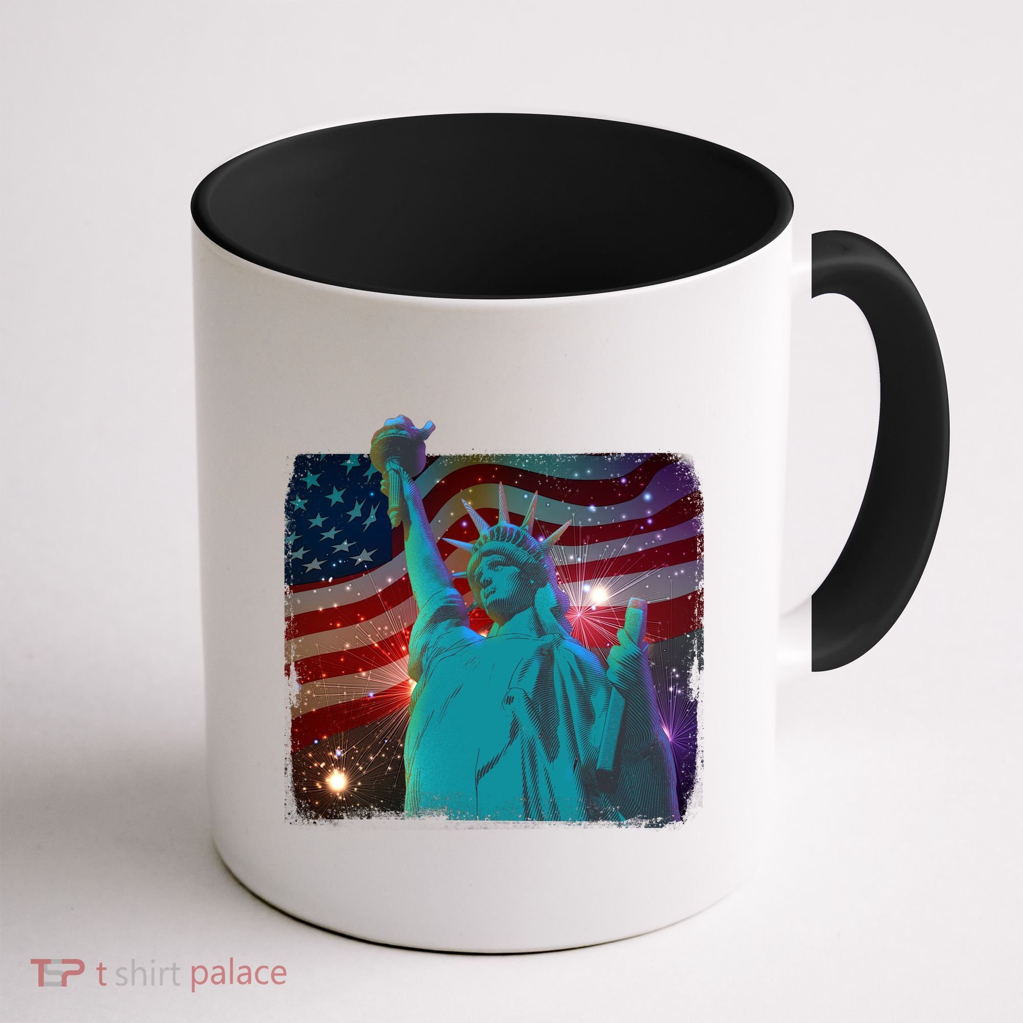 Fourth Of July Fireworks Statue Of Liberty Coffee Mug