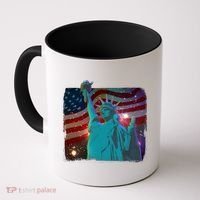 Fourth Of July Fireworks Statue Of Liberty Coffee Mug thumb 0