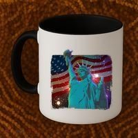 Fourth Of July Fireworks Statue Of Liberty Coffee Mug thumb 2