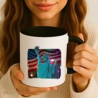 Fourth Of July Fireworks Statue Of Liberty Coffee Mug thumb 3