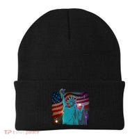Fourth Of July Fireworks Statue Of Liberty Beanie thumb 0