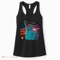 Fourth Of July Fireworks Statue Of Liberty Women's Tank Top thumb 0