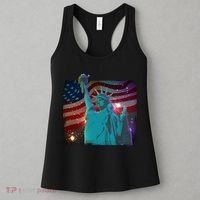 Fourth Of July Fireworks Statue Of Liberty Women's Tank Top thumb 3