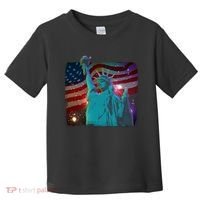 Fourth Of July Fireworks Statue Of Liberty Toddler T-Shirt thumb 0