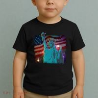 Fourth Of July Fireworks Statue Of Liberty Toddler T-Shirt thumb 2
