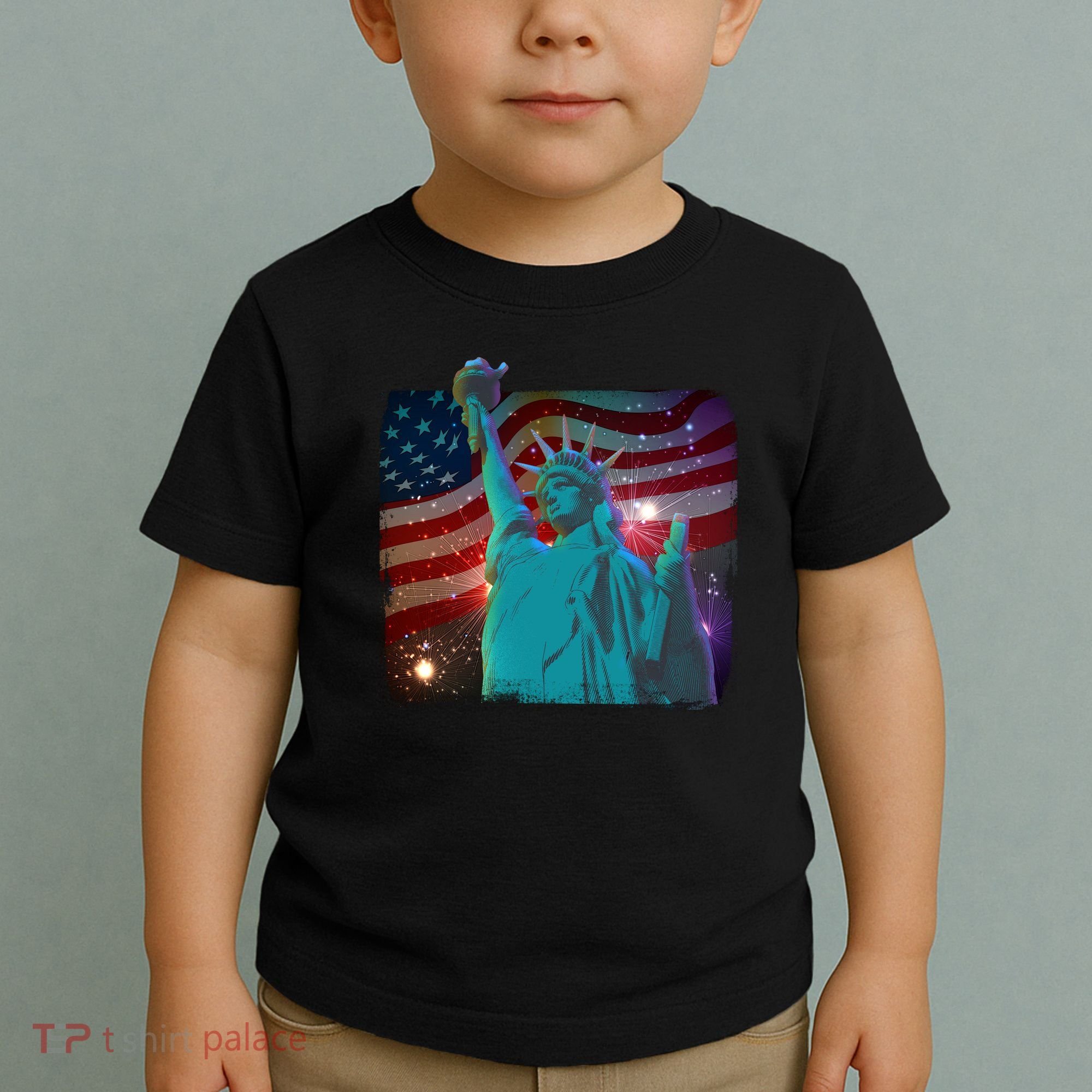 Fourth Of July Fireworks Statue Of Liberty Toddler T-Shirt