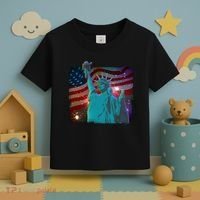 Fourth Of July Fireworks Statue Of Liberty Toddler T-Shirt thumb 3