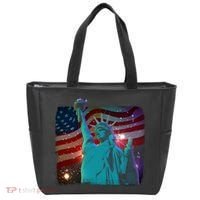 Fourth Of July Fireworks Statue Of Liberty Tote Bag thumb 0