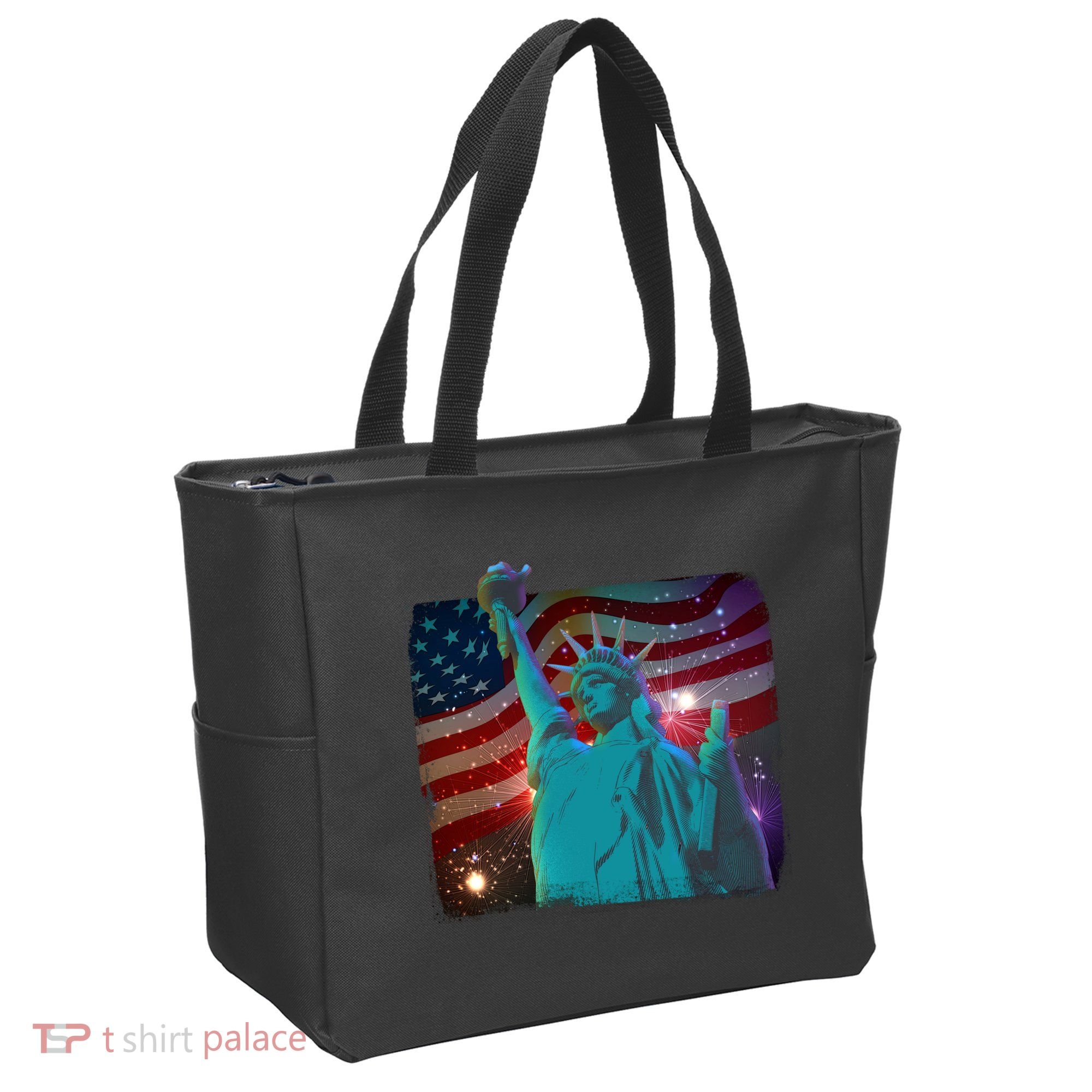 Fourth Of July Fireworks Statue Of Liberty Tote Bag