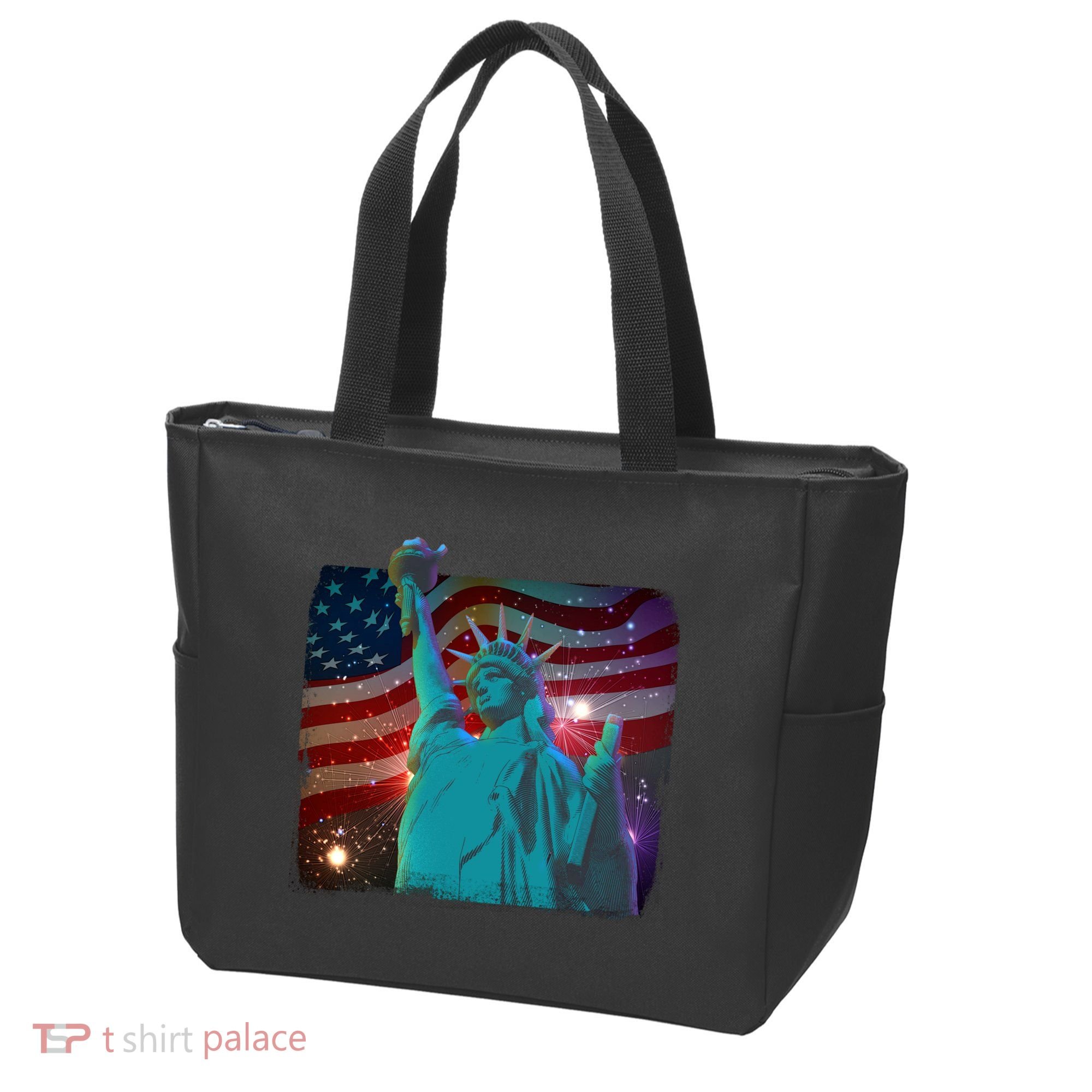 Fourth Of July Fireworks Statue Of Liberty Tote Bag