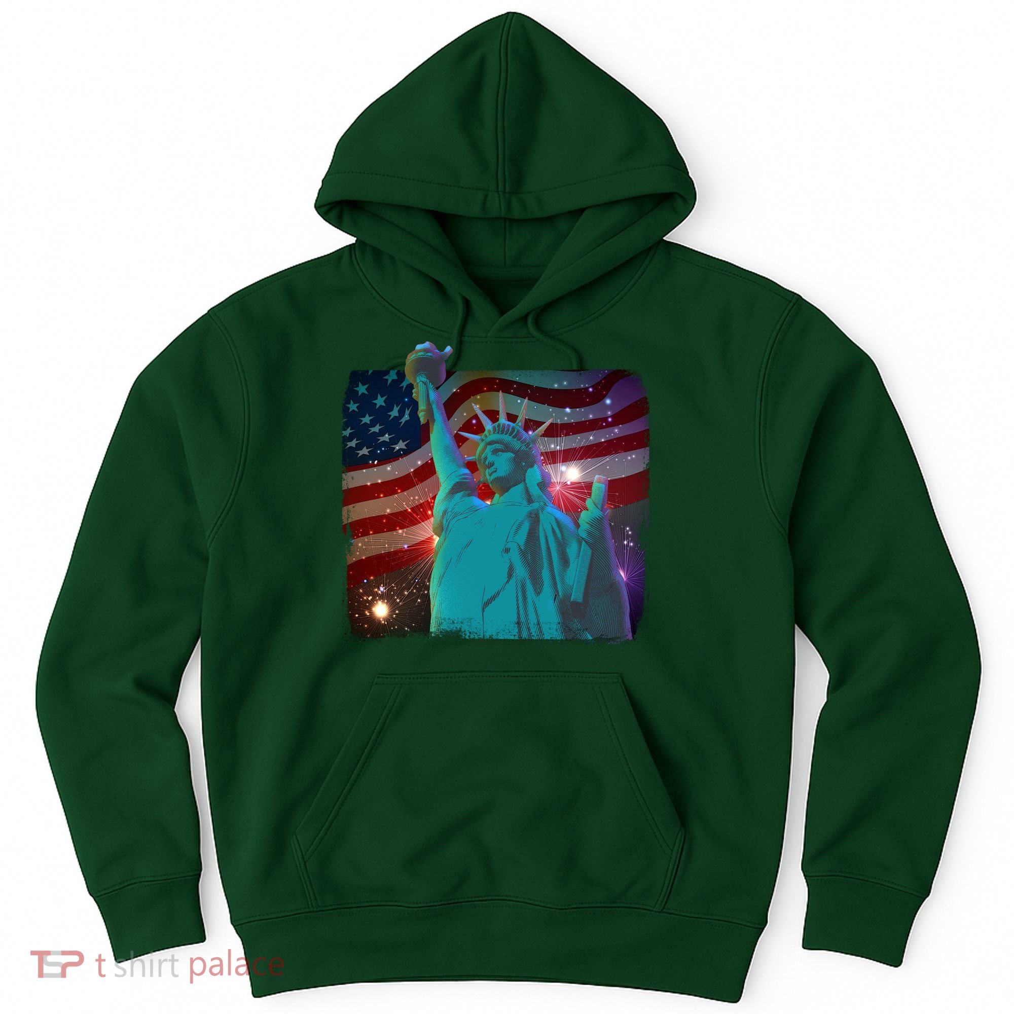 Fourth Of July Fireworks Statue Of Liberty Hoodie
