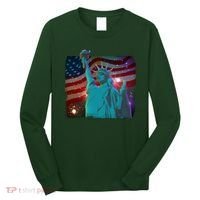 Fourth Of July Fireworks Statue Of Liberty Long Sleeve Shirt thumb 0
