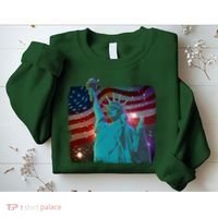 Fourth Of July Fireworks Statue Of Liberty Sweatshirt thumb 2