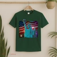 Fourth Of July Fireworks Statue Of Liberty T-Shirt thumb 2