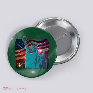 Fourth Of July Fireworks Statue Of Liberty Button
