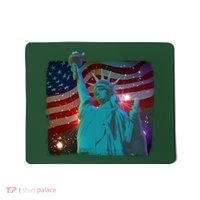 Fourth Of July Fireworks Statue Of Liberty Mousepad thumb 0