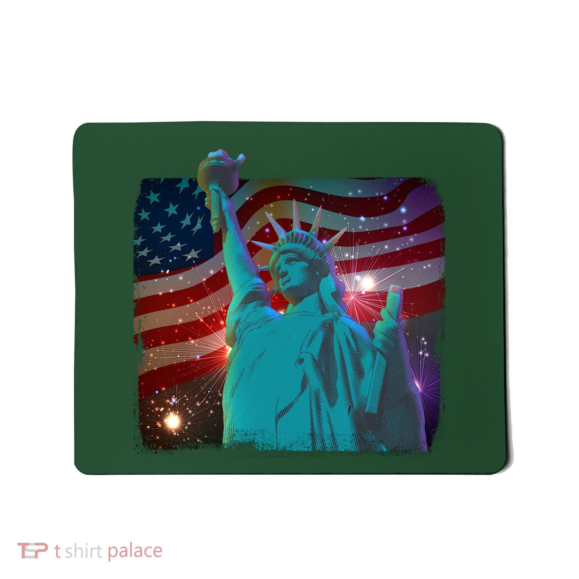 Fourth Of July Fireworks Statue Of Liberty Mousepad
