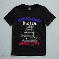 Fourth of July Spilling The Tea Since 1773 American Outfits T-Shirt thumb 5