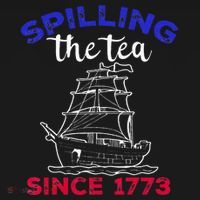 Fourth of July Spilling The Tea Since 1773 American Outfits T-Shirt thumb 7