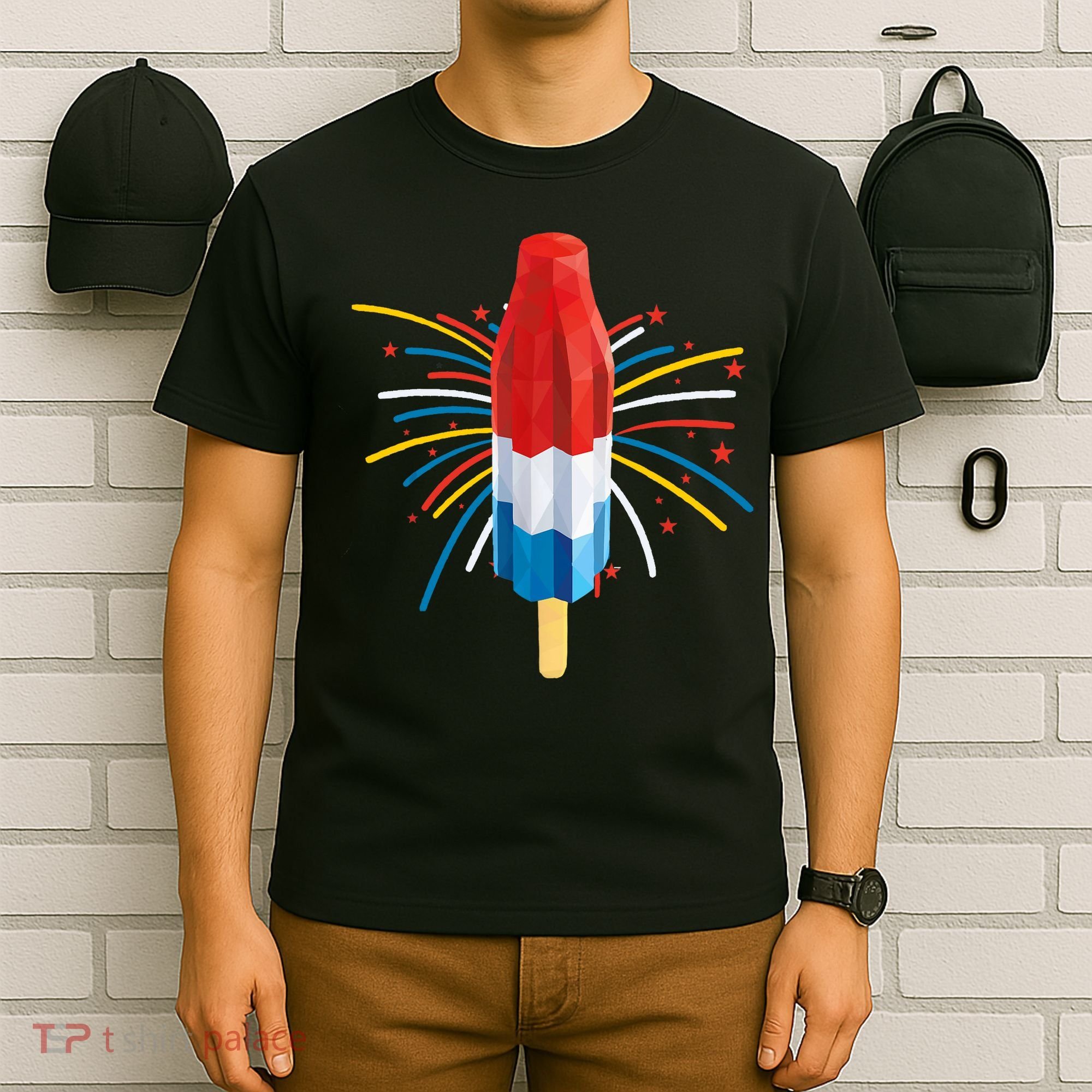 Fourth Of July Fireworks Popsicle Lover Unique T-Shirt