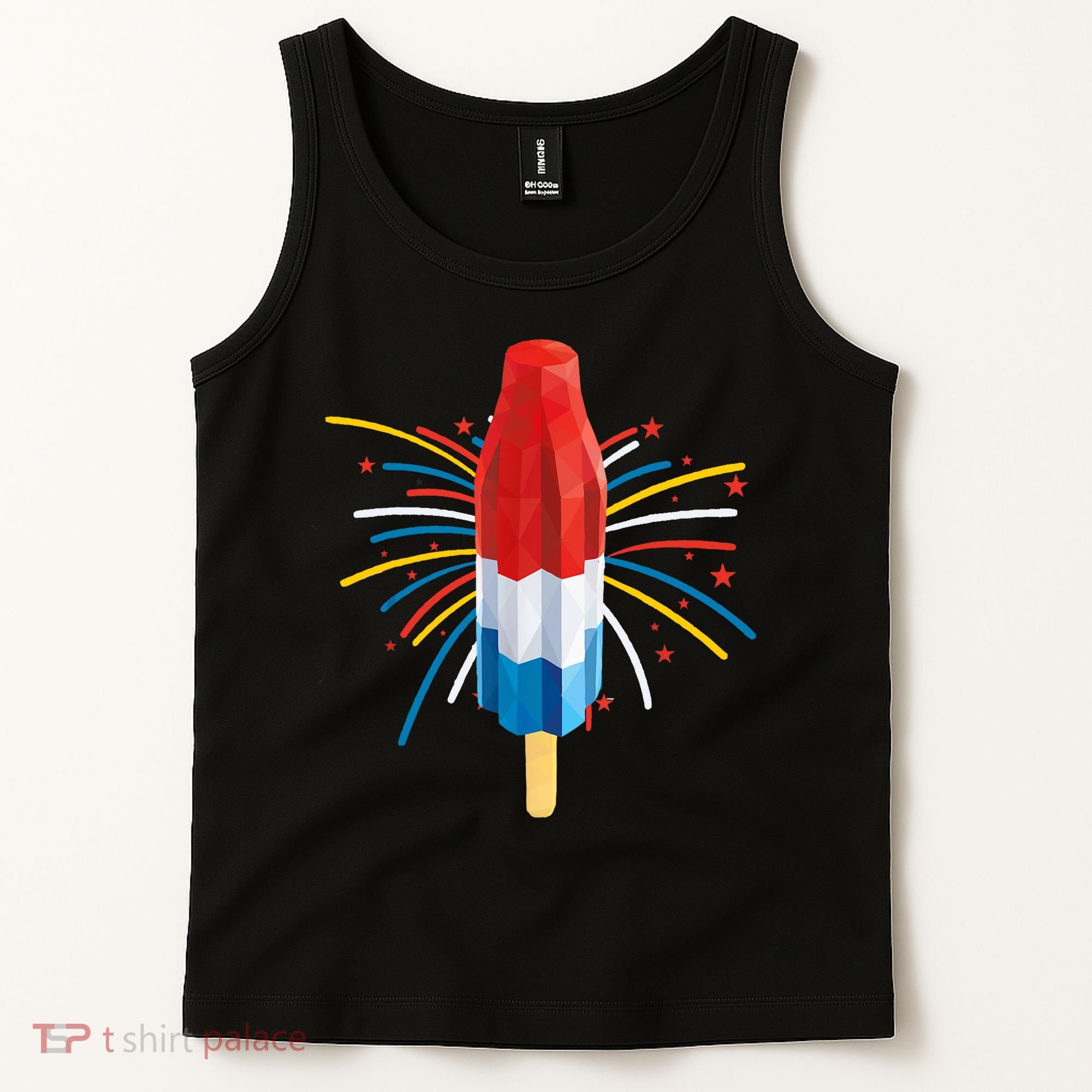 Fourth Of July Fireworks Popsicle Lover Unique Tank Top