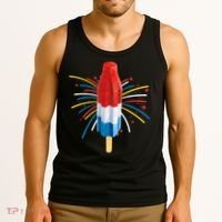 Fourth Of July Fireworks Popsicle Lover Unique Tank Top thumb 3
