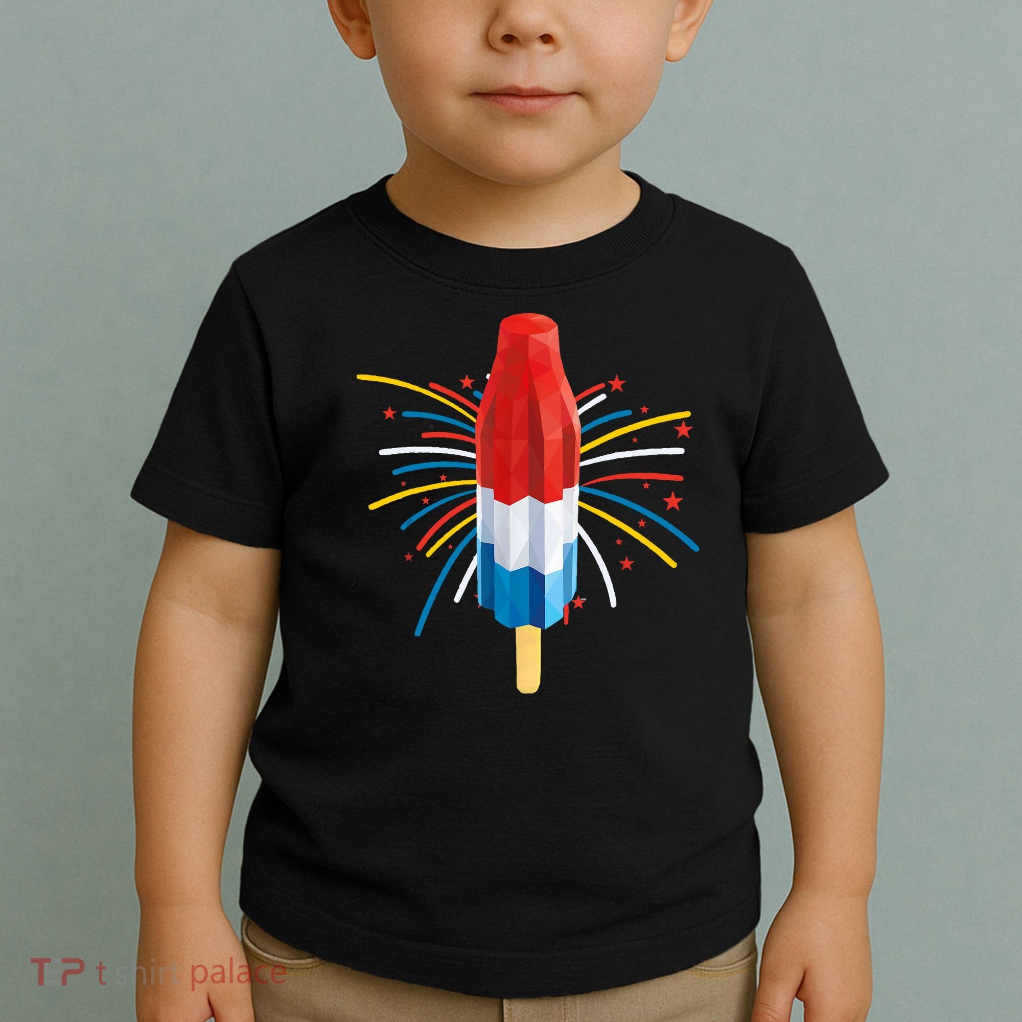 Fourth Of July Fireworks Popsicle Lover Unique Toddler T-Shirt