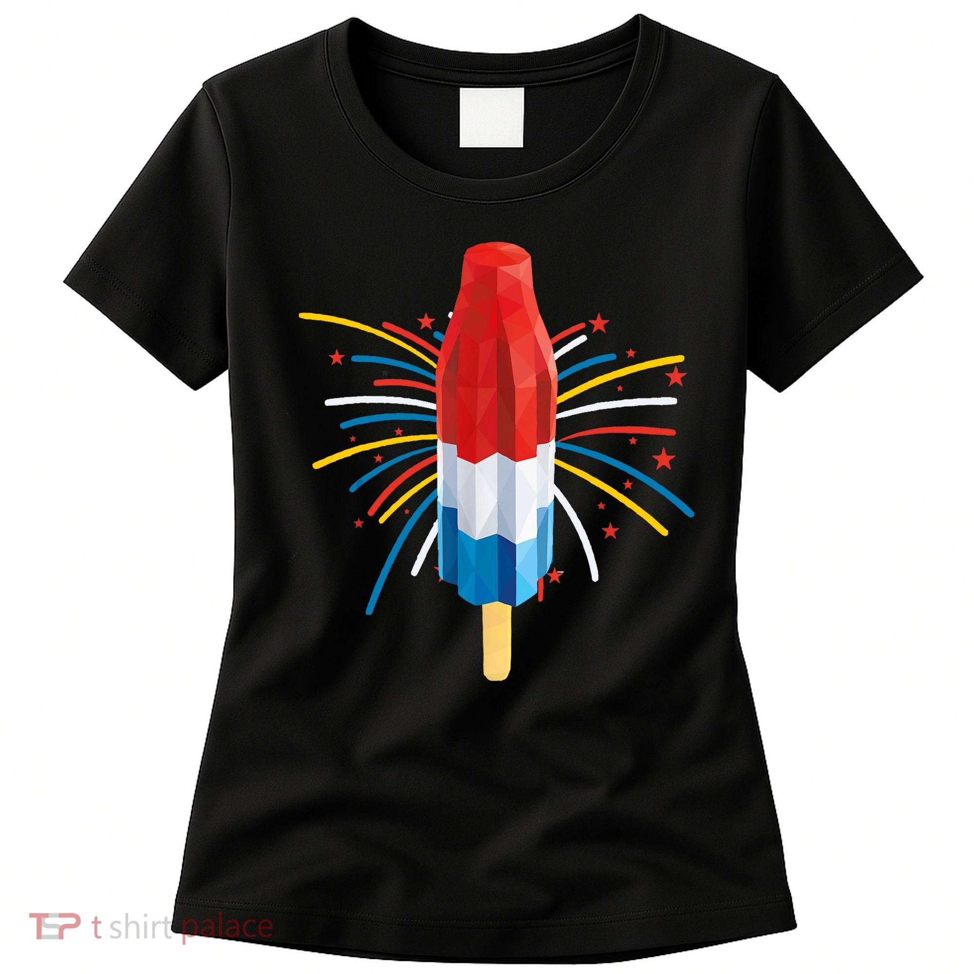 Fourth Of July Fireworks Popsicle Lover Unique Women's T-Shirt
