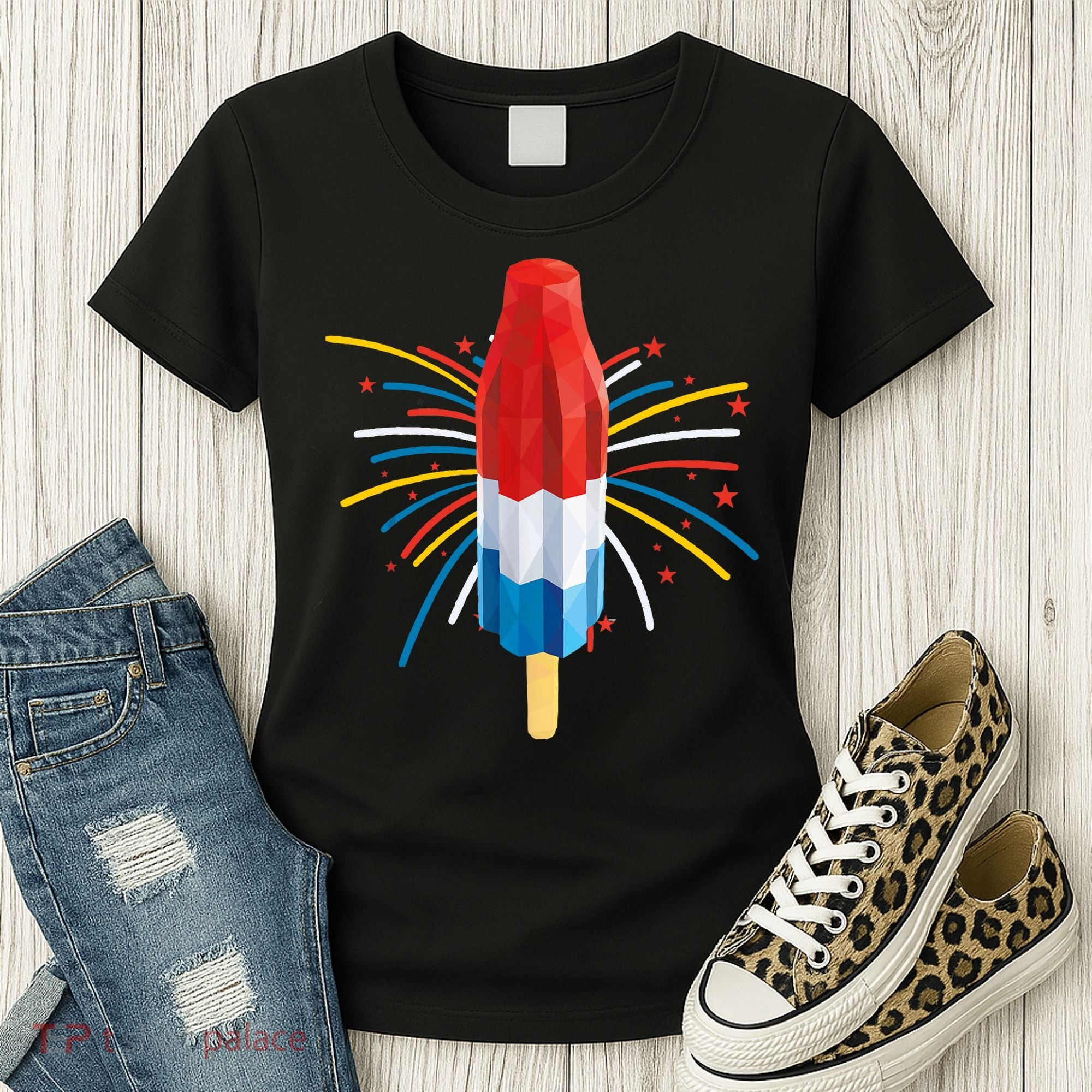 Fourth Of July Fireworks Popsicle Lover Unique Women's T-Shirt