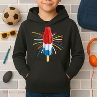 Fourth Of July Fireworks Popsicle Lover Unique Kids Hoodie thumb 2