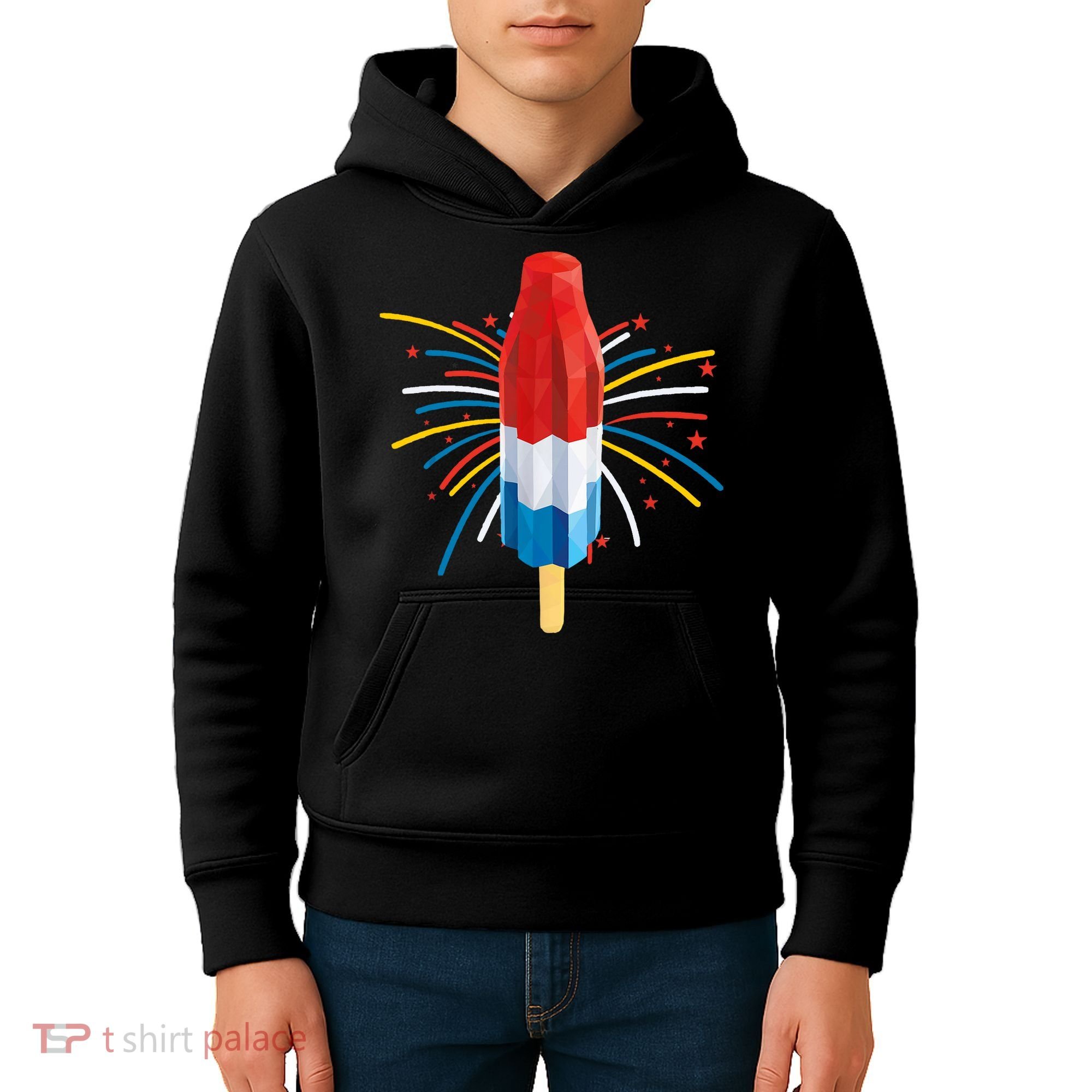 Fourth Of July Fireworks Popsicle Lover Unique Kids Hoodie