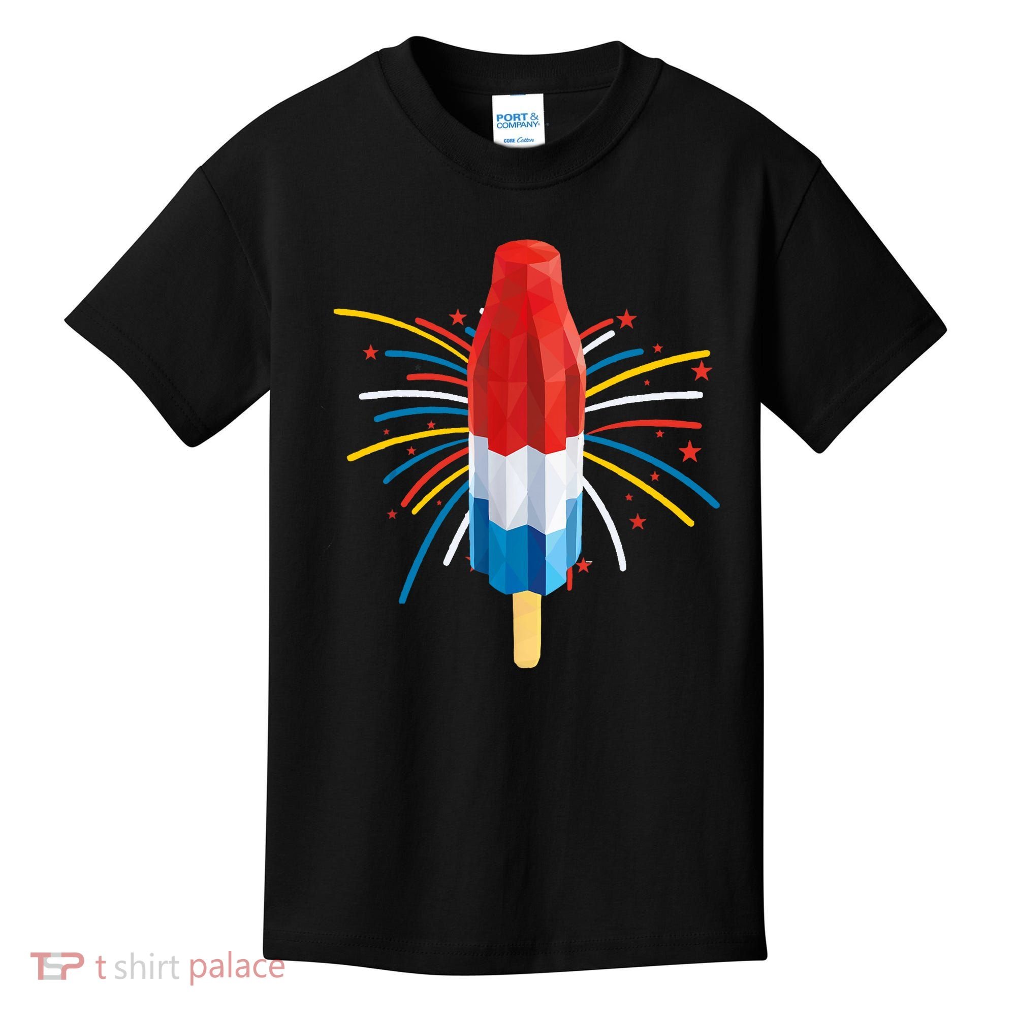 Fourth Of July Fireworks Popsicle Lover Unique Kids T-Shirt