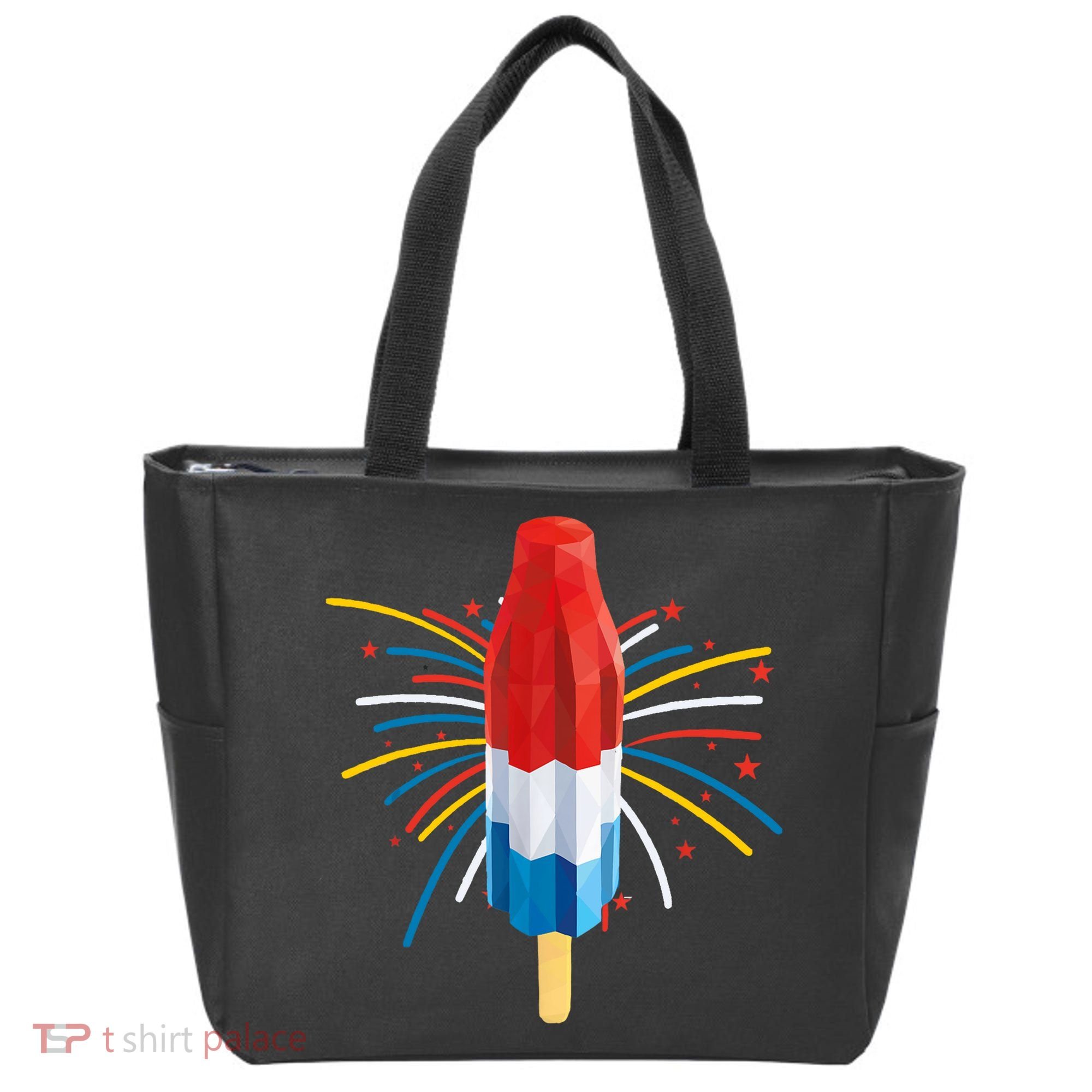 Fourth Of July Fireworks Popsicle Lover Unique Tote Bag