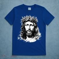 Face Of Jesus Christ Crown Of Thorns Catholic Faith T-Shirt thumb 5