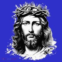 Face Of Jesus Christ Crown Of Thorns Catholic Faith T-Shirt thumb 7