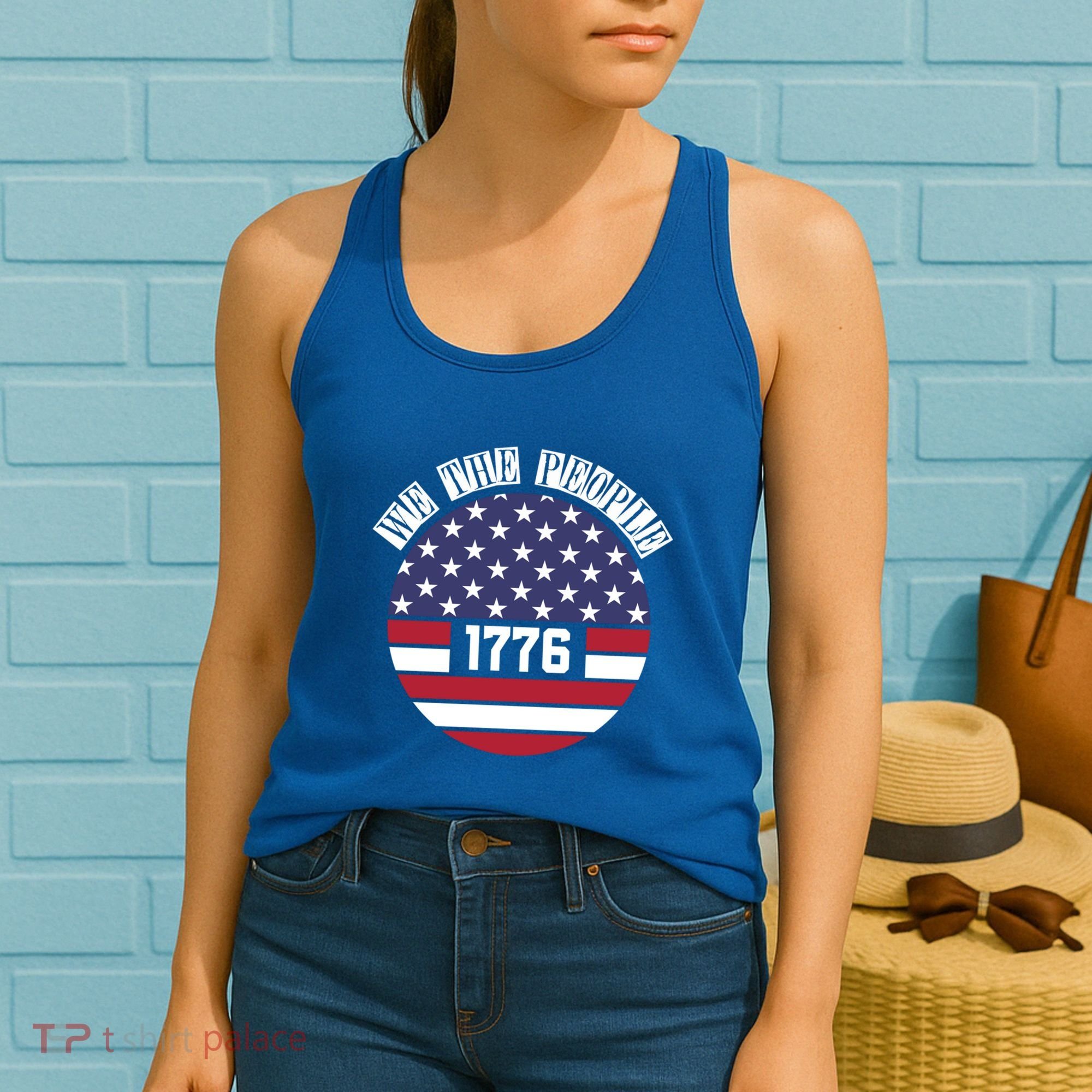 Fourth Of July We The People 1776 Gift Usa Constitution Gift Women's Tank Top