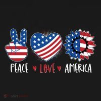 Fourth Of July Peace Love America Apron thumb 3