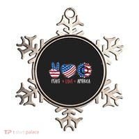 Fourth Of July Peace Love America Ornament thumb 0