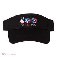 Fourth Of July Peace Love America Visor thumb 0