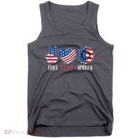 Fourth Of July Peace Love America Tank Top thumb 0