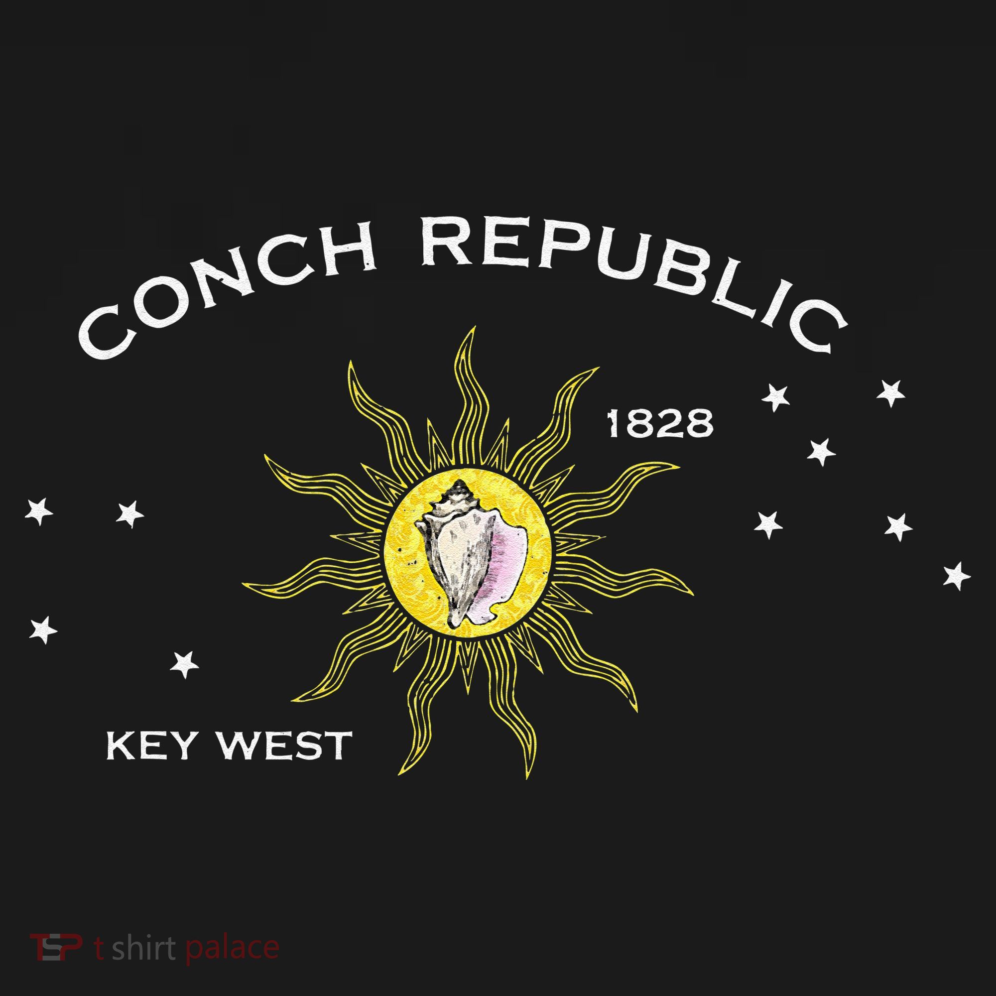 FLAG OF KEY WEST FLORIDA CONCH REPUBLIC T-Shirt