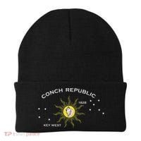 FLAG OF KEY WEST FLORIDA CONCH REPUBLIC Beanie thumb 0