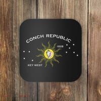 FLAG OF KEY WEST FLORIDA CONCH REPUBLIC Coaster thumb 0