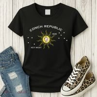 FLAG OF KEY WEST FLORIDA CONCH REPUBLIC Women's T-Shirt thumb 3