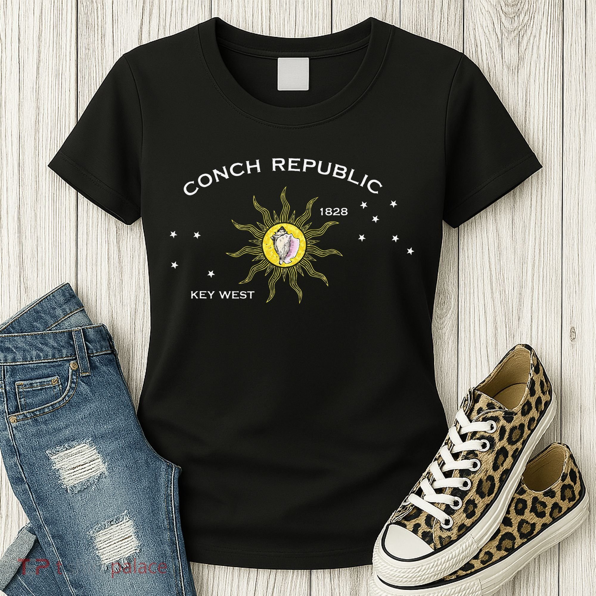 FLAG OF KEY WEST FLORIDA CONCH REPUBLIC Women's T-Shirt