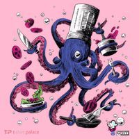 Funny Octopus Kitchen Chef Humor Coaster thumb 2